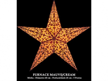 Candeeiro Estrela Starlightz Furnace Mauve/Cream